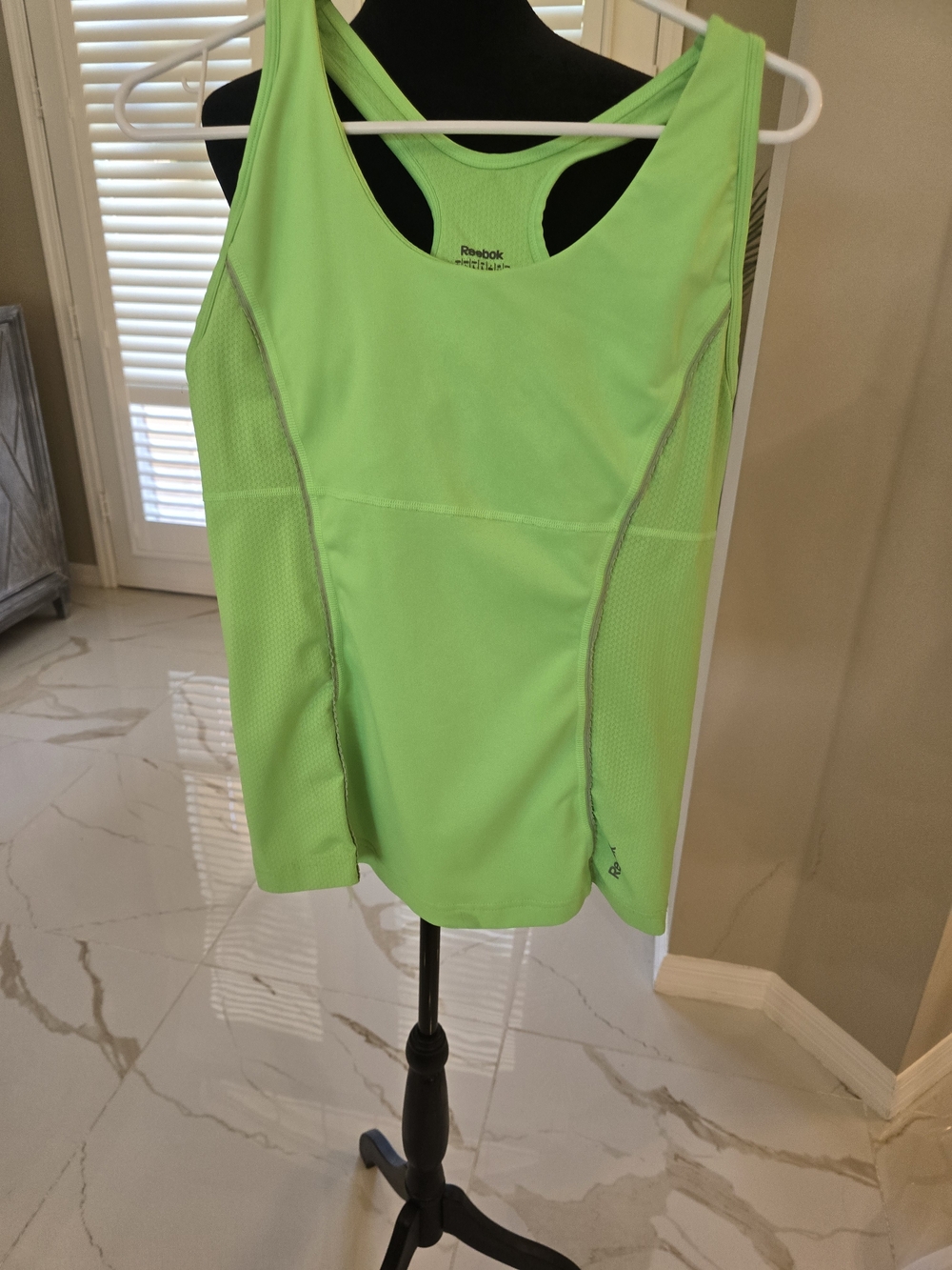 Reebok Neon Green Racerback Performance Tank